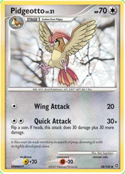 Pidgeotto - Secret Wonders #58 Pokemon Card