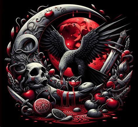 bloody eagle moon by DVAULTZ on DeviantArt