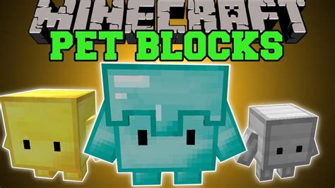 Minecraft: PETS BLOCKS (LEVEL THEM AND EVOLVE THEM!) Mod Showcase - YouTube