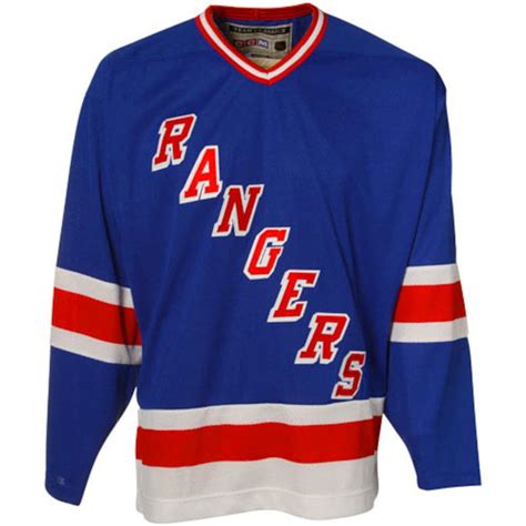 CCM New York Rangers Team Classic Premier Hockey Jersey- Blue