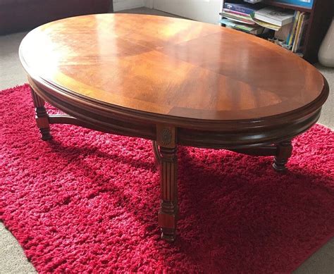 Oval Wood veneer coffee table | in Shirley, West Midlands | Gumtree