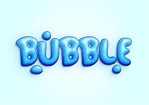 How to Create a Cool Bubble Font Text Effect | Bubble letter fonts ...