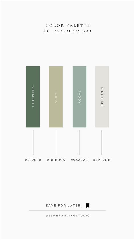 Green Color Palette | Brand Design | Color palette, Green colour ...