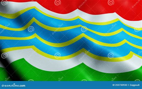 3D Waving Moldova City Flag of Tiraspol Closeup View Stock Illustration - Illustration of rough ...