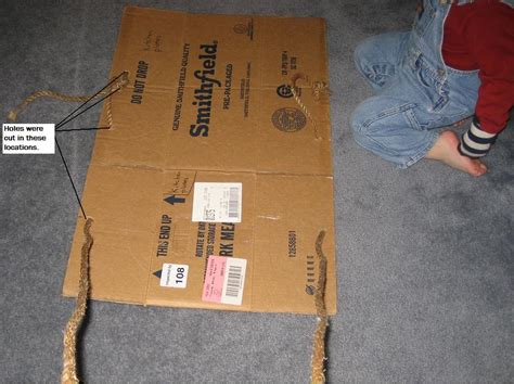 How to Make a Cardboard Sled - JDaniel4s Mom