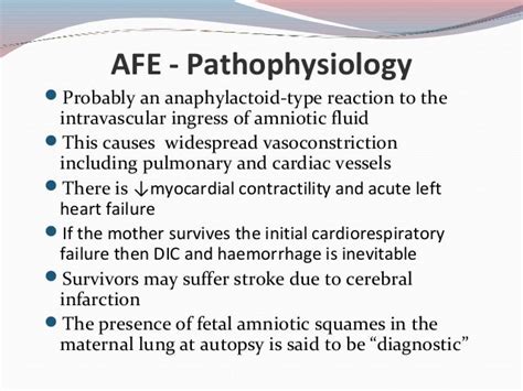 Amniotic Fluid Embolism