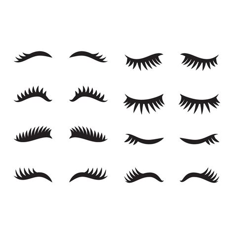 eyelashes clipart set 508927 Vector Art at Vecteezy