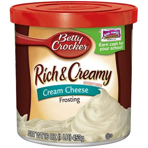 Betty Crocker Rich and Creamy Cream Cheese Frosting - Walmart.com ...