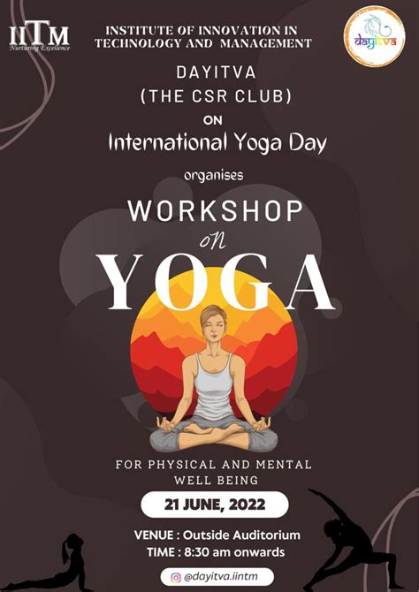 Yoga Workshop on International Yoga Day by IITM on 21st June 2022 – IITM