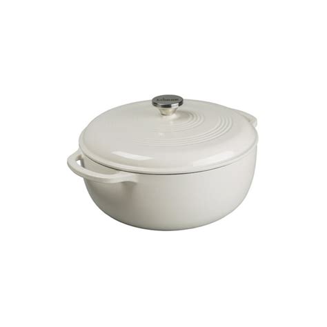 Lodge 7.5 Quart Enameled Cast Iron Dutch Oven in Oyster White, EC7D13 - Walmart.com - Walmart.com