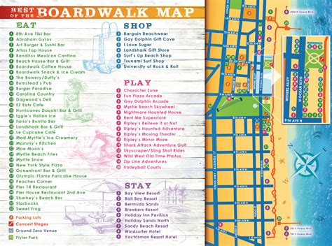 Myrtle Beach Boardwalk Map | Myrtle Beach Boardwalk