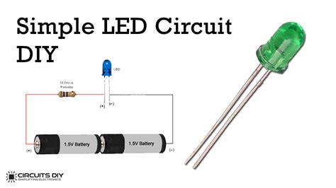 Simple Basic LED Circuit - Beginner Electronics Project