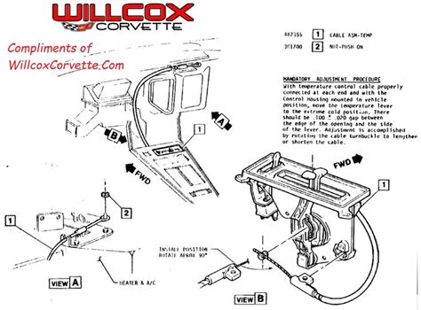 1977-1982 Corvette Heater Control Temperature Adjustment Procedure ...