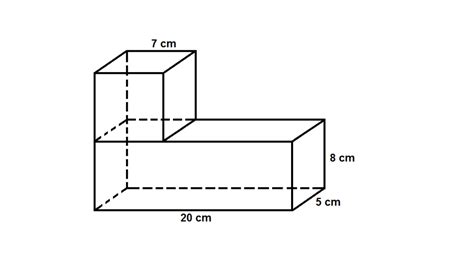 Rumus Luas Permukaan Gabungan Bangun Ruang Balok Dan Kubus