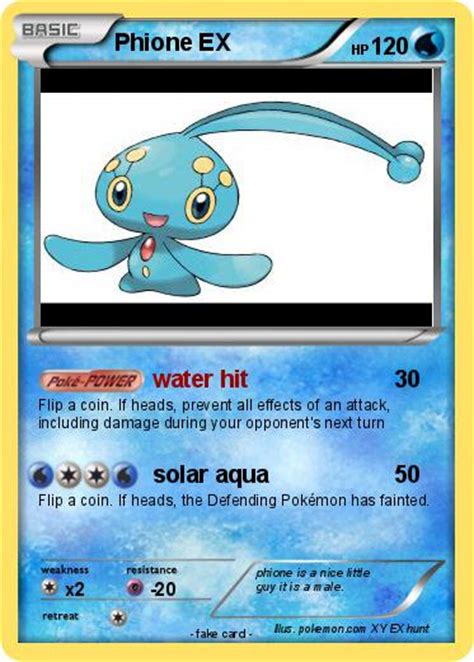 Pokémon Phione EX 2 2 - water hit - My Pokemon Card