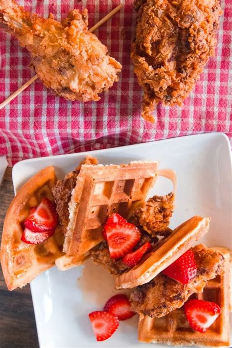 Skillet Fried Chicken and Waffles - Dad With A Pan