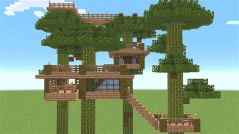 Minecraft - How to build a tree house - YouTube | Tree house, Minecraft ...