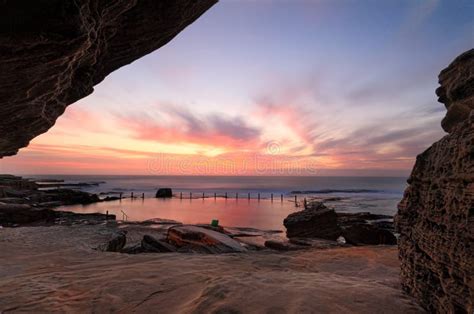 Pretty Sunrise at Mahon Pool Maroubra Stock Image - Image of seascape ...