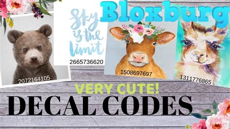 Roblox Bloxburg ID Codes For Cute Poster