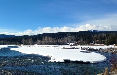 Elbow River, Nature. Elbow River in lower Kananaskis of Alberta, Canada ...