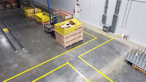 Warehouse Floor Markings & Line Striping - D.E. Gemmill