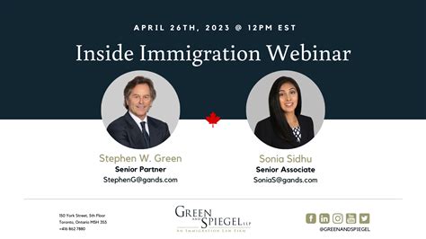 INSIDE IMMIGRATION - April 26th, 2023 | Green and Spiegel