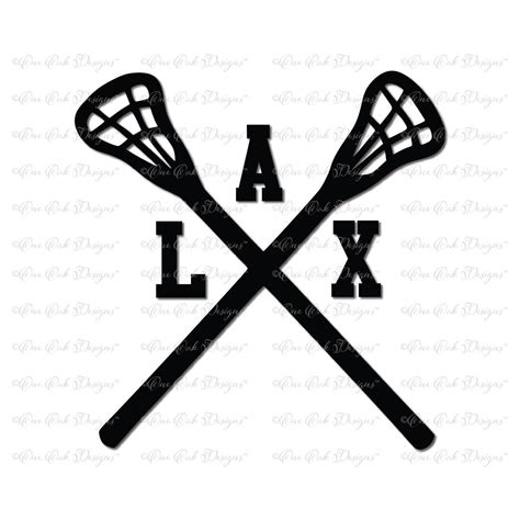 Lacrosse Sticks Crossed SVG File svg / dxf / pdf / jpg / png | Etsy