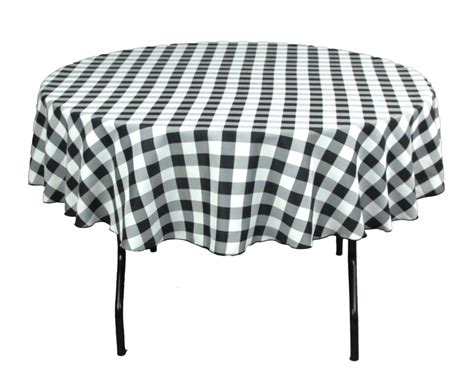 Black and White Checkered Tablecloth