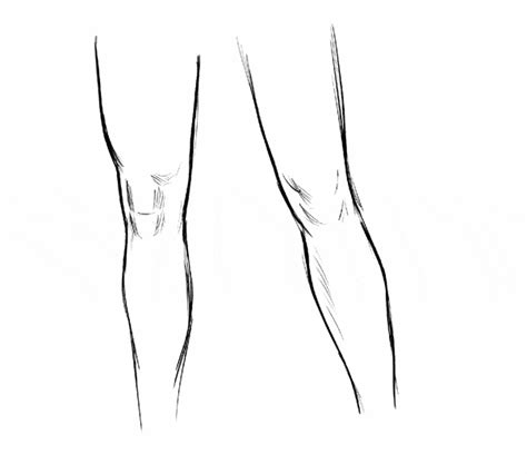 How To Draw Knees Easy