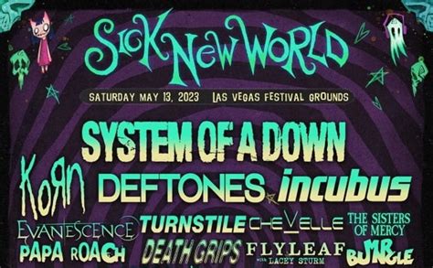 SICK NEW WORLD Festival Offically Announced Feat. Reunited COAL CHAMBER ...