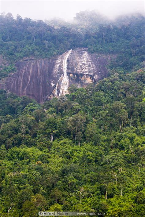 Photo of Jelawang waterfall. Gunung Stong State Park, Kelantan, Malaysia