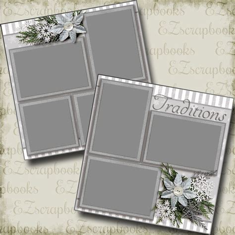 Traditions 2 Premade Scrapbook Pages EZ Layout 3584 | Etsy Wedding Scrapbook Pages, Bridal ...