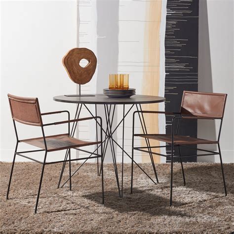 Leather Dining Chairs with Arms - Foter