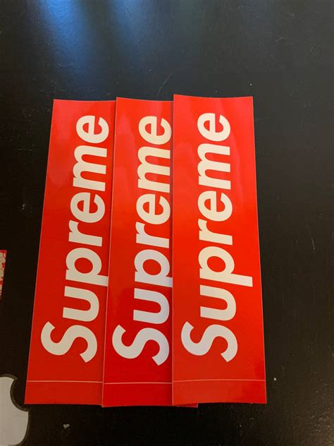 Supreme Supreme Red Box Logo Sticker (Pack Of 3) | Grailed