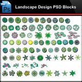 ★Photoshop PSD Blocks-Landscape Design PSD Blocks-2D Bush PSD Blocks