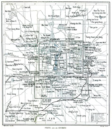 1912 Peking Beijing Map - Beijing China • mappery