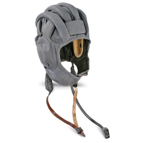 Used Russian Mil. Tanker Helmet, Black - 94657, at Sportsman's Guide