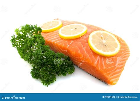 Raw salmon stock photo. Image of natural, prepared, fresh - 12691662