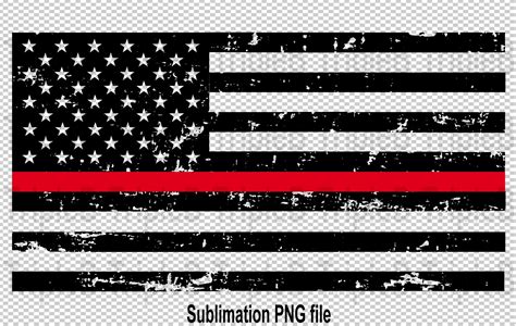 Thin Red Line USA Flag Sublimation Graphic by TripleBcraft · Creative Fabrica