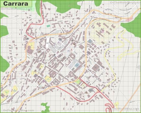 Large detailed map of Carrara - Ontheworldmap.com