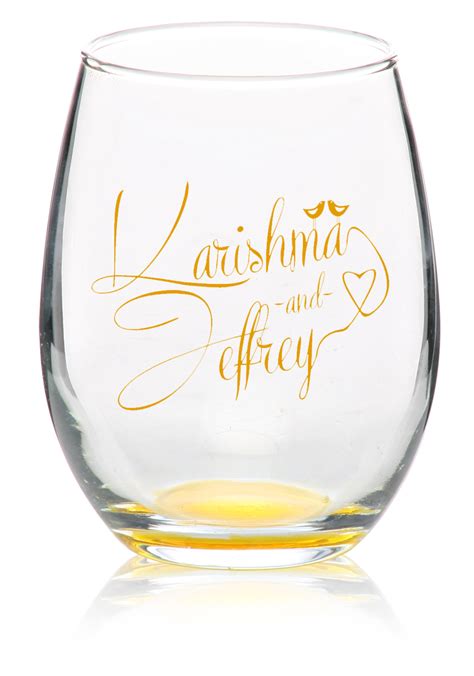 Custom Stemless Wine Glasses - Personalized Wine Glasses