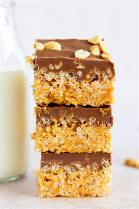 Peanut Butter Chocolate Rice Krispie Bars – Curly's Cooking