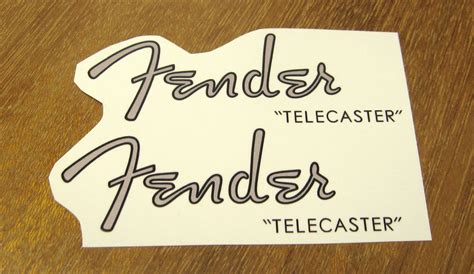 Fender Telecaster Headstock Decal Set Waterslide Decals Tele