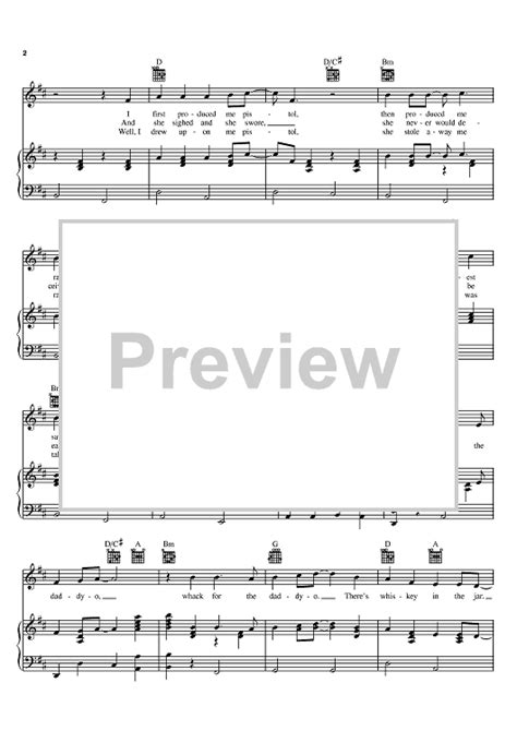 Whiskey In The Jar" Sheet Music by Metallica; Thin Lizzy; Dubliners for ...