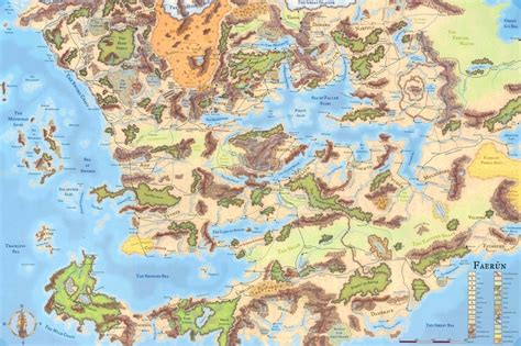 Faerun | Forgotten realms, Fantasy world map, Fantasy map