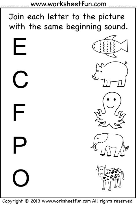 Preschool Activities Worksheets — db-excel.com