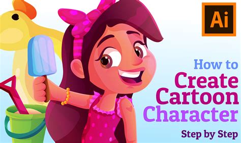 Create Cartoon Character With Adobe Illustrator - Step by Step! | Omnia Ali amer | Skillshare