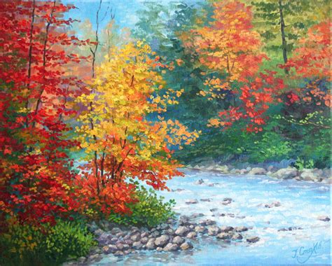 Autumn Oil Painting Landscape Wall Art Fall Wall Decor Mothers Day Gift ...