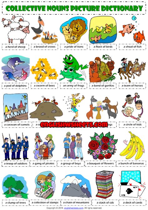 Collective Nouns Poster