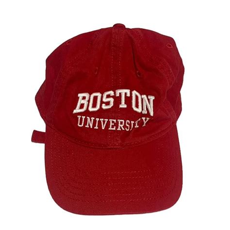 boston university cap - thrifted - can adjust -... - Depop